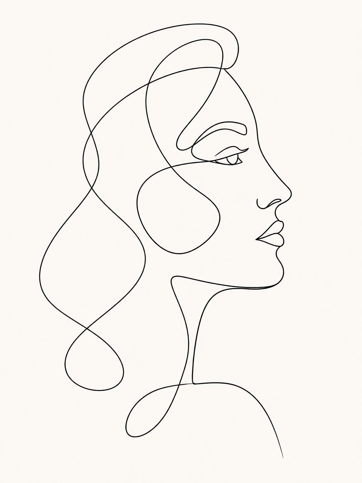 Continuous line portrait — a tribute to Lisa Hock